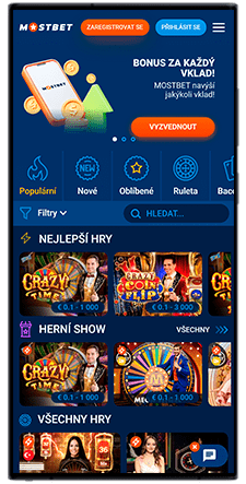 mostbet zive casino